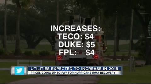 Price of utilities in Tampa Bay going up thanks to Hurricane Irma