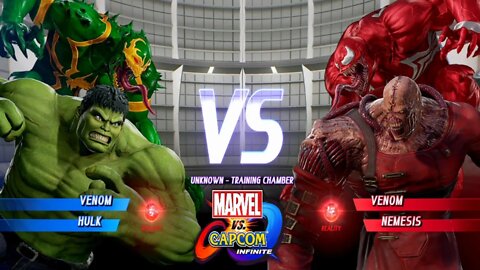 Venom & Hulk VS Venom & Nemesis Marvel vs Capcom Infinite