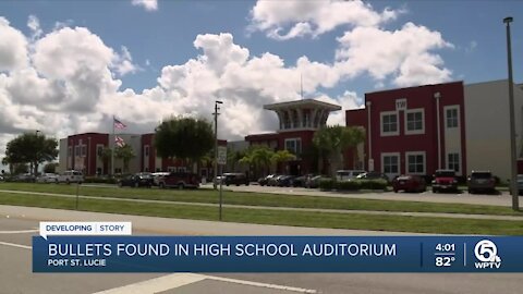 3 bullets found in auditorium at Treasure Coast High School in Port St. Lucie, officials say