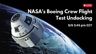 NASA’s Boeing Crew Flight Test Undocking