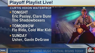 AT&T Playoff Playlist concerts at Curtis Hixon Waterfront Park