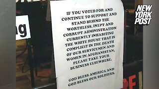 Florida diner owner posts sign telling Biden backers to eat elsewhere