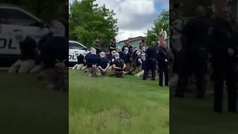 #PatriotFront Being Detained by Coeur d’Alene police during #Idaho LGBT event