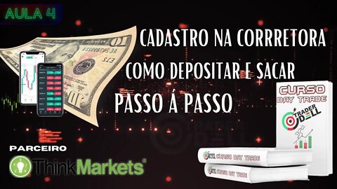 #4 COMO SACAR E DEPOSITAR NA CORRETORA DEPOSITO MINIMO $10 BOLETO E SAQUE DIRETO EM CONTA CORRENTE