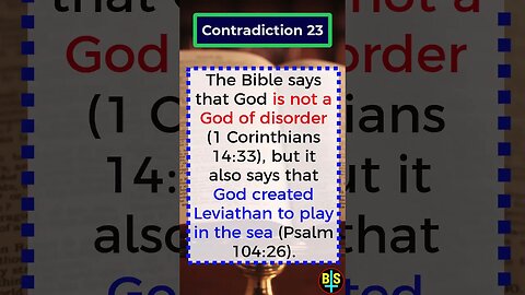 Contradiction 23 #shorts #religion #god #BibleFacts #ReligionDebate #atheist #dawkins #biblical