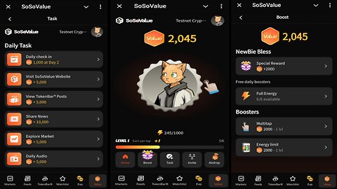 SoSoValue | Boost Your Crypto Game And Find Real Gems | Tap2Earn | New Telegram Crypto Mining Bot