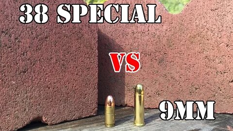 9mm vs .38 Special... Brick Paver Test