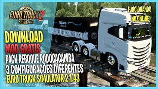 ▶️ETS2 PACK REBOQUE Rodocaçamba Com 3 Váriações EURO TRUCK SIMULATOR 2 1.43