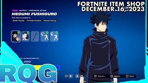 JUJUTSU KAISEN IS BACK! FORTNITE ITEM SHOP (December 16, 2023)