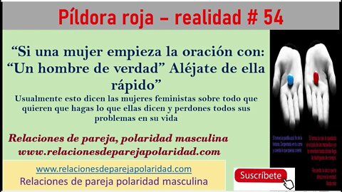 Píldora roja – realidad # 54