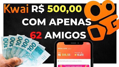 KWAI COMO GANHAR DINHEIRO Compartilhando o seu link APENAS COM SEUS AMIGOS do WhatsApp e Facebook