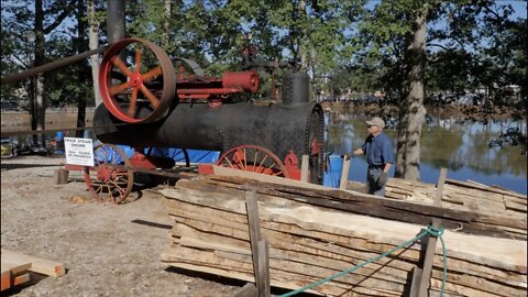 Frick Steam Powered Sawmill Demonstration~ 2019 NC State Fair