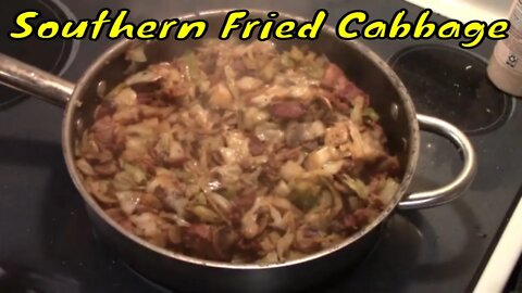 What's cooking with the Bear? Southern fried cabbage. #dinner #southerncooking