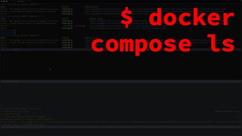 `docker compose ls` is not `ps`