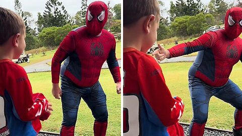 POV: Your brother dresses up as Spider-Man for your son's 4th birthday