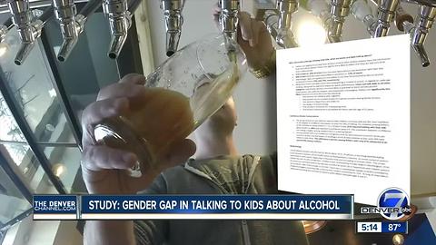 Study: Gender gap in talking to kids about alcohol