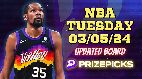 #PRIZEPICKS | BEST PICKS FOR #NBA TUESDAY | 03/05/24 | BEST BETS | #BASKETBALL | TODAY | PROP BETS