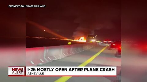 Plane bursts into FLAMES after crash landing on freeway #shorts