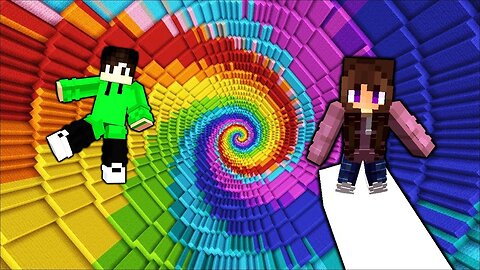 Minecraft : EXTREME RAINBOW DROPPER Challenge [Realistic]