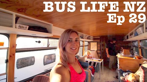 LIFE ON THE ROAD IN OUR OFF GRID TINY HOUSE BUS | Bus Life NZ | RV Living Episode 29