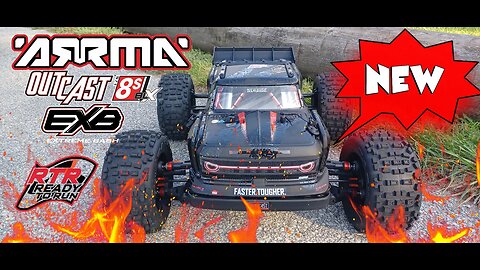 NEW ARRMA OUTCAST 8S EXB RTR Hard Bash