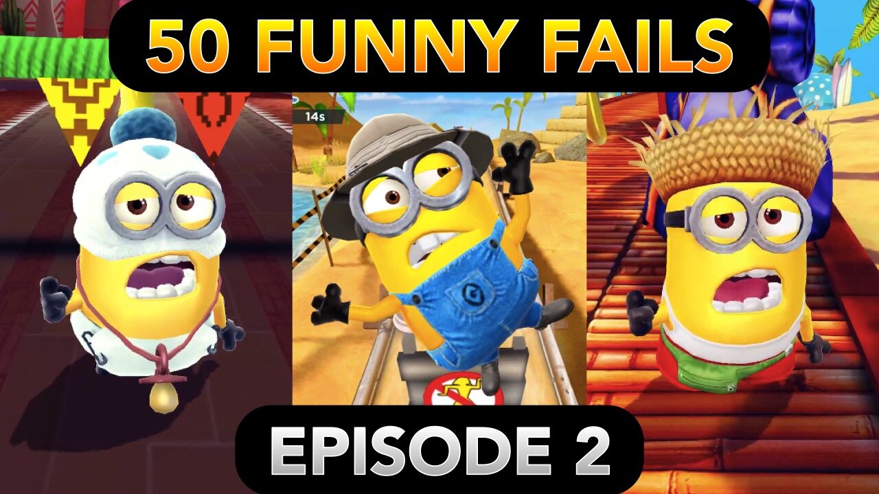 Minion Rush 50 FUNNY FAILS Episode 2 Minion Beach Eduardo s House The Pyramids