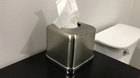 Brushed Nickel Facial Tissue Box Cover Review