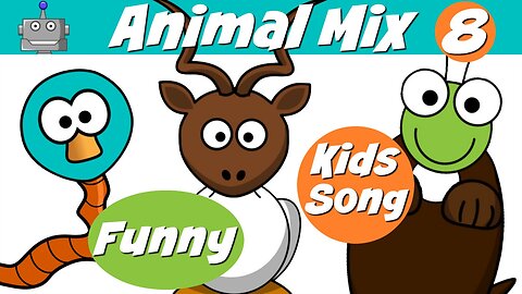 ANIMAL MIX 8 | FUNNY ANIMALS | NURSERY RHYMES | SILLY SONGS | KIDS SONGS | SING ALONG