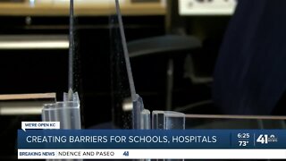 Creating barriers for schools, hospitals