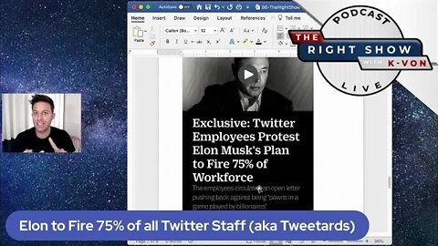 Elon Fires 75% of Woke Twitter Employees (host K-von laughs)