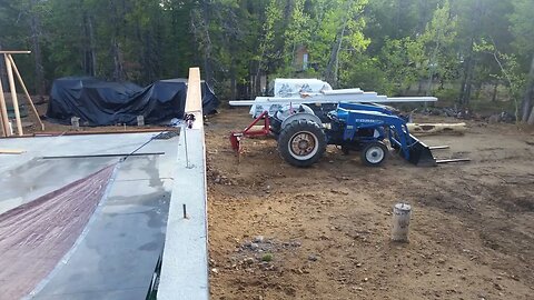 Colorado Log Home Build S3E3 Walk Out Basement Stud Walls