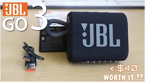 🎁 JBL Go 3: The Best Waterproof, Dustproof Bluetooth Speaker Under $40? Unbox & Review