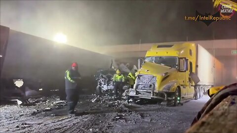 🥶 LEFT OUT IN THE COLD: Parts of US experiencing brutal BOMB CYCLONE (highway pile-up in above)