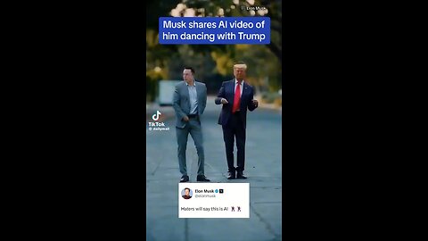 Musk shares Al video of him dancing with Trump