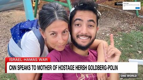 Smiling Mother Touring the World While Her Son is being Tortured by Israeli controlled Hamas lol