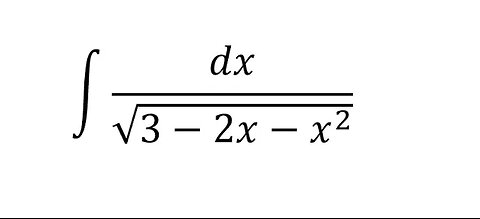 Calculus Help: Integral of dx/√(3-2x-x^2 ) - Integration by Trigonometric Substitution