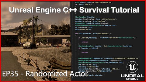 UE5 C++ Survival Game EP 35 - Randomized Actor