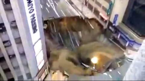 Massive Japanese Sinkhole