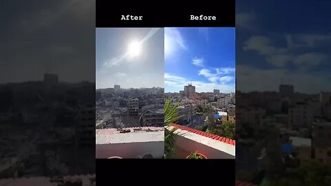 Palestine before and after Israil Attack #ghaza #palestine