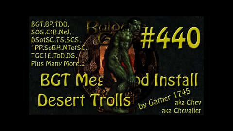 Let's Play Baldur's Gate Trilogy Mega Mod Part 440 Desert Trolls