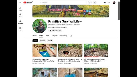 Natural Grounded Woman Build A Underground Survival Shelter With Swimming Pool!