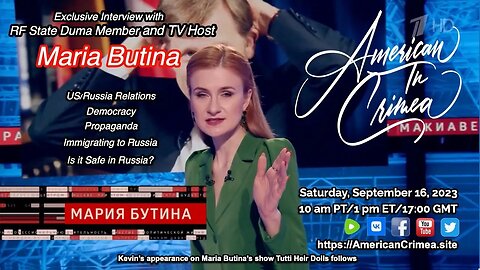 Restream of Maria Valeryevna Butina Interview