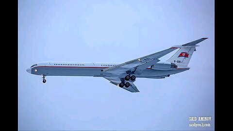 Russian spotters had the opportunity to feast on photos of the Ilyushin Il-62M (P-881) of Air Koryo