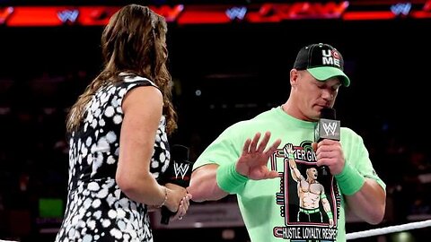 John Cena Gives Stephanie McMahon a Performance Review Raw June 2, 2014