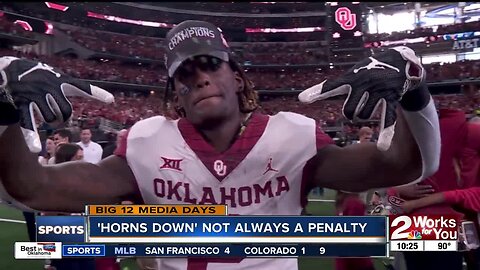 Big 12 official: 'Horns down' not always a penalty