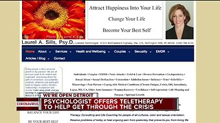 Psychologist offers teletherapy to help get through the crisis