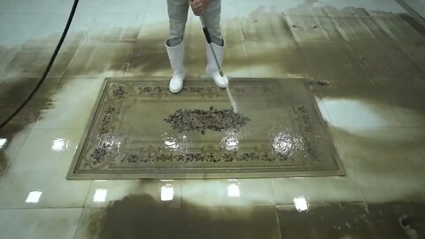 Unbelievable dirty carpet cleaning | ASMR rug washing that makes you relax