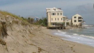 Severe erosion at Bathtub Beach