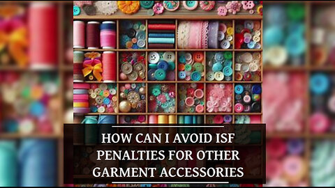 Mastering ISF Compliance: How to Avoid Penalties for Other Garment Accessories