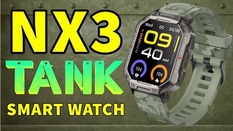 NX3 Smart Watch militar IPS 1.83 bateria 410 mAh IP68 pk C20 PRO Rogbid S2 Tank Kospet K55 KR06